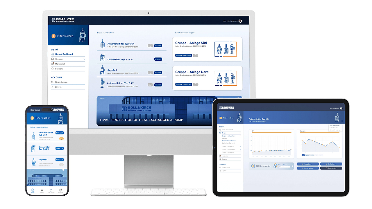 Responsive Darstellung der BOLLbox App
