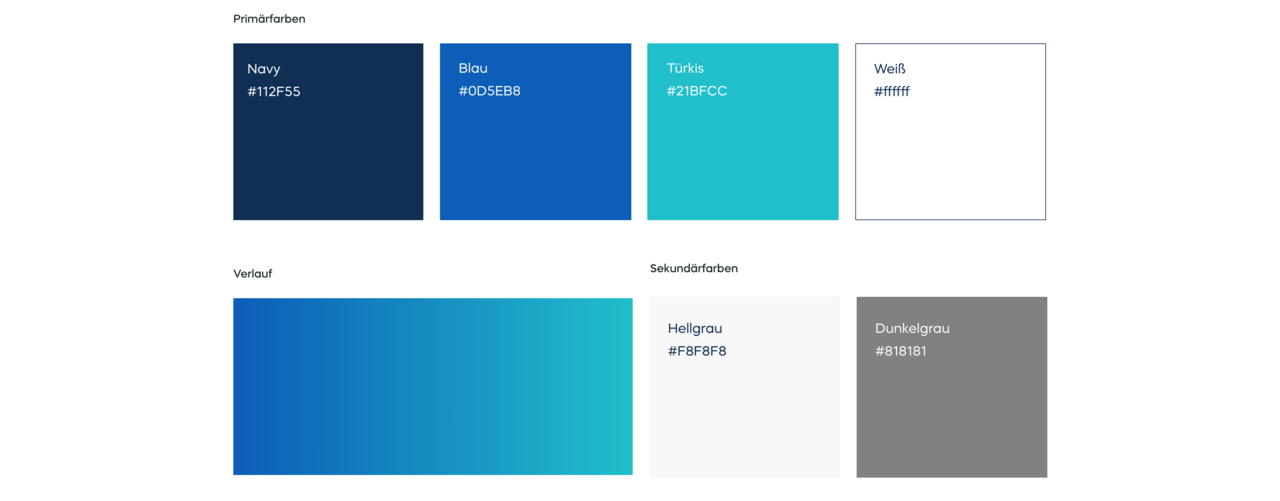 Farbpalette des SSTech Corporate Design