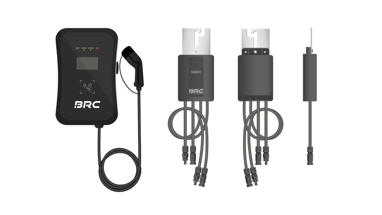 Produktillustrationen der Produkte von BRC Solar