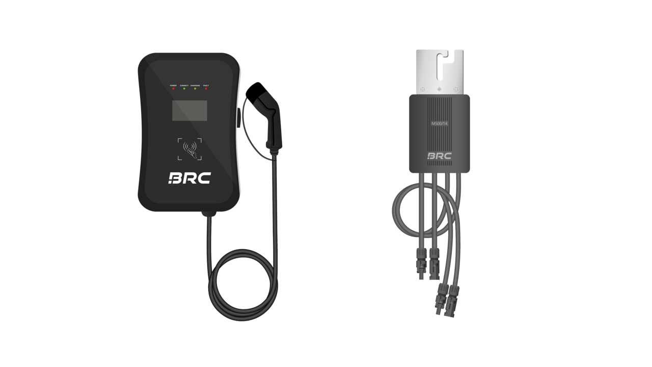 Die Wallbox und der Power Optimizer von BRC Solar