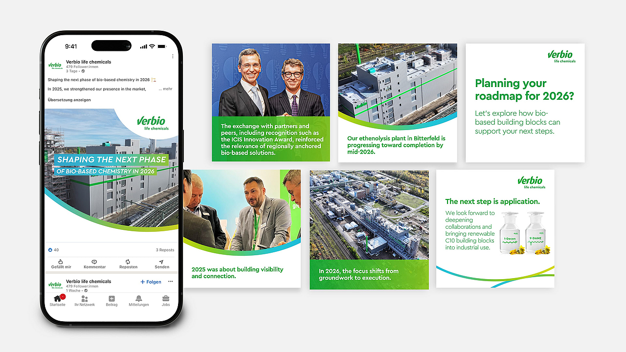 LinkedIn-Beiträge von Verbio life chemicals