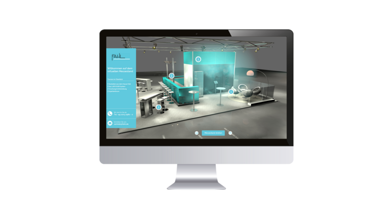 Screen vom Virtueller Messestand für Fahl Medizintechnik