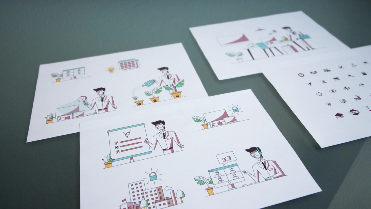 Illustrationen und Icons von Global Sec
