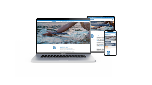 Responsive Darstellung der Bollfilter Website