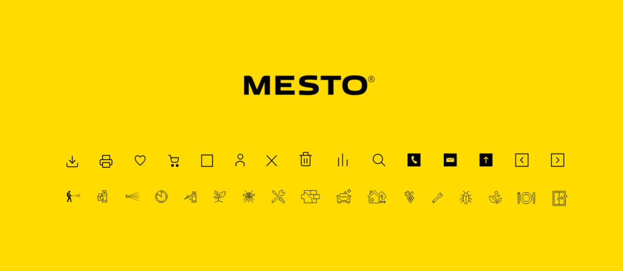 Übersicht der Mesto Icons